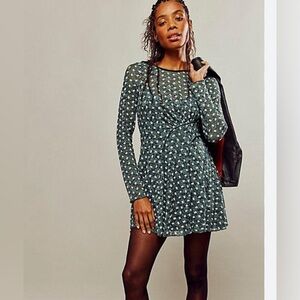 NWOT Free people sheer delight mini dress